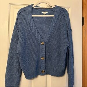 American Eagle Blue Button Cardigan